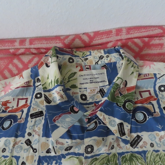 Vintage Dietrich Varez By Reyn Spooner Hawaiian Shirt cars 2XL - Picture 5 of 6
